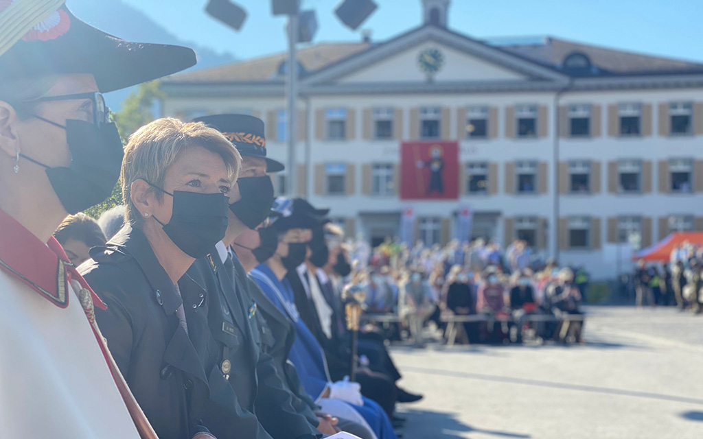 Bundesrätin Keller-Sutter an der Landsgemeinde in Glarus