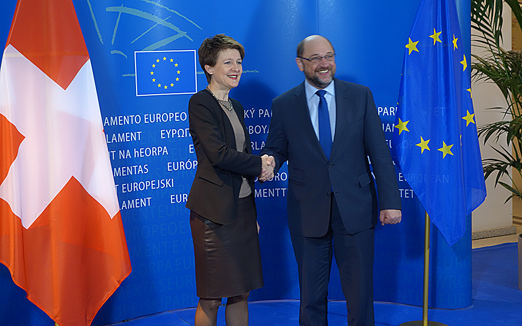 La présidente de la Confédération à Bruxelles pour rencontrer les dirigeants de l’UE, 02.02.2015
