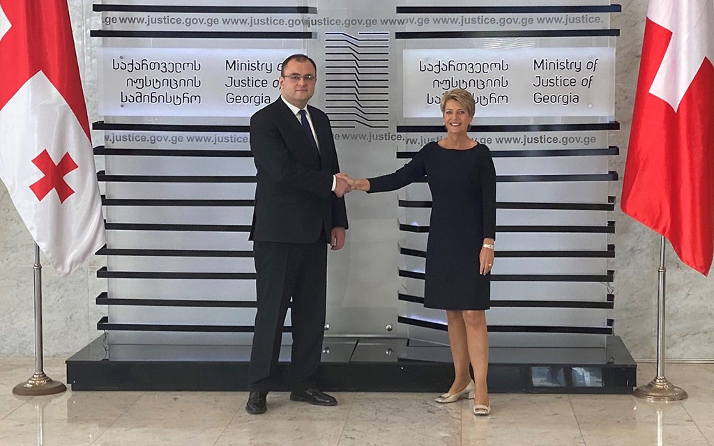 Georgien Treffen Justizminister