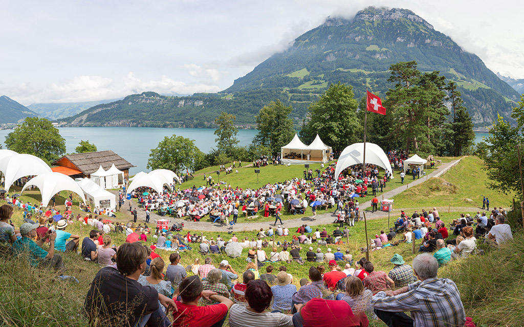 Panorama der Rütliwiese (Foto: Piotr Metelski, SGG)