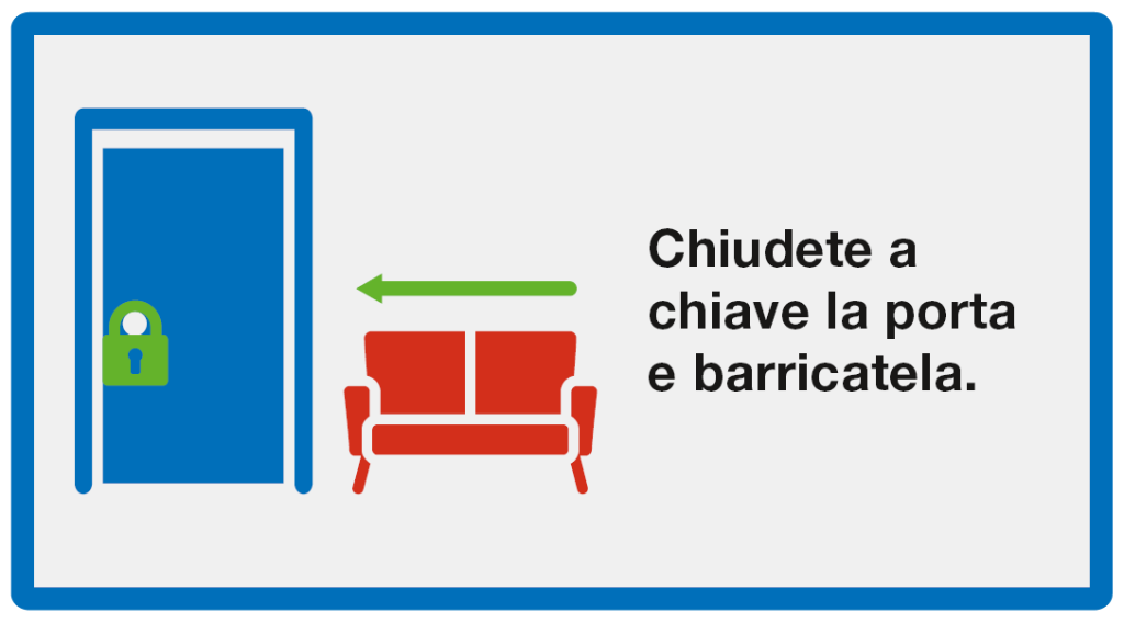 Nascondersi: Chiudete a chiave la porta e barricatela